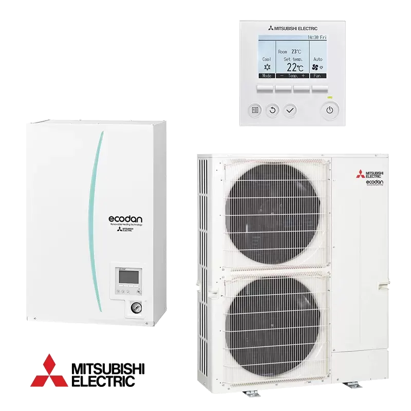Термопомпа Hydro box Mitsubishi Ecodan ERSE-MED + PUHZ-SW160YKA - трифазна