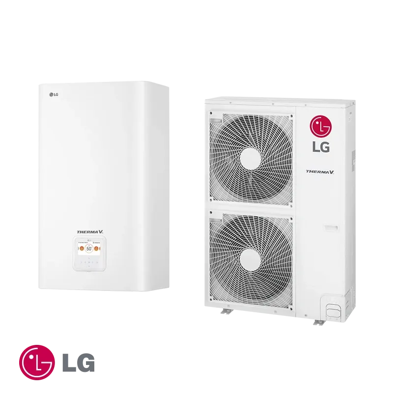 Термопомпа LG Therma V Hydro box HN1636M.NK5 + HU123MA.U33 - трифазна