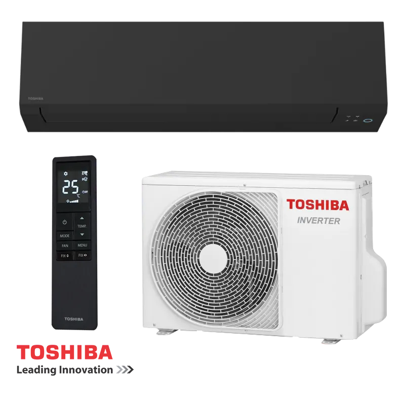 Инверторен климатик Toshiba Shorai Edge RAS-B18G3KVSGB-E + RAS-18J2AVSG-E1 - черен