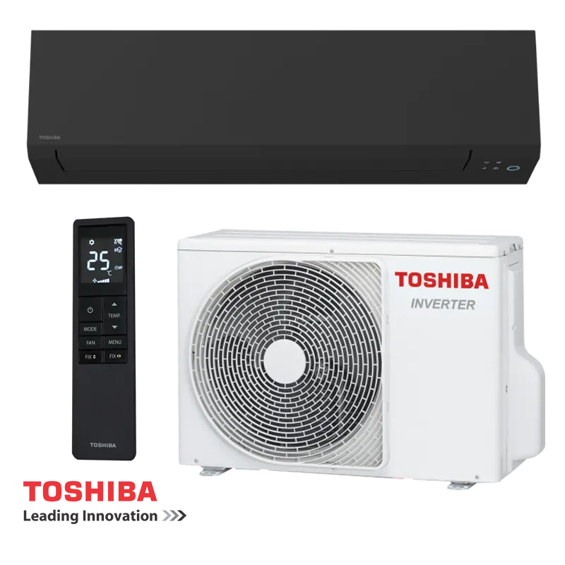 Инверторен климатик Toshiba Shorai Edge RAS-B24G3KVSGB-E + RAS-24J2AVSG-E1 - черен