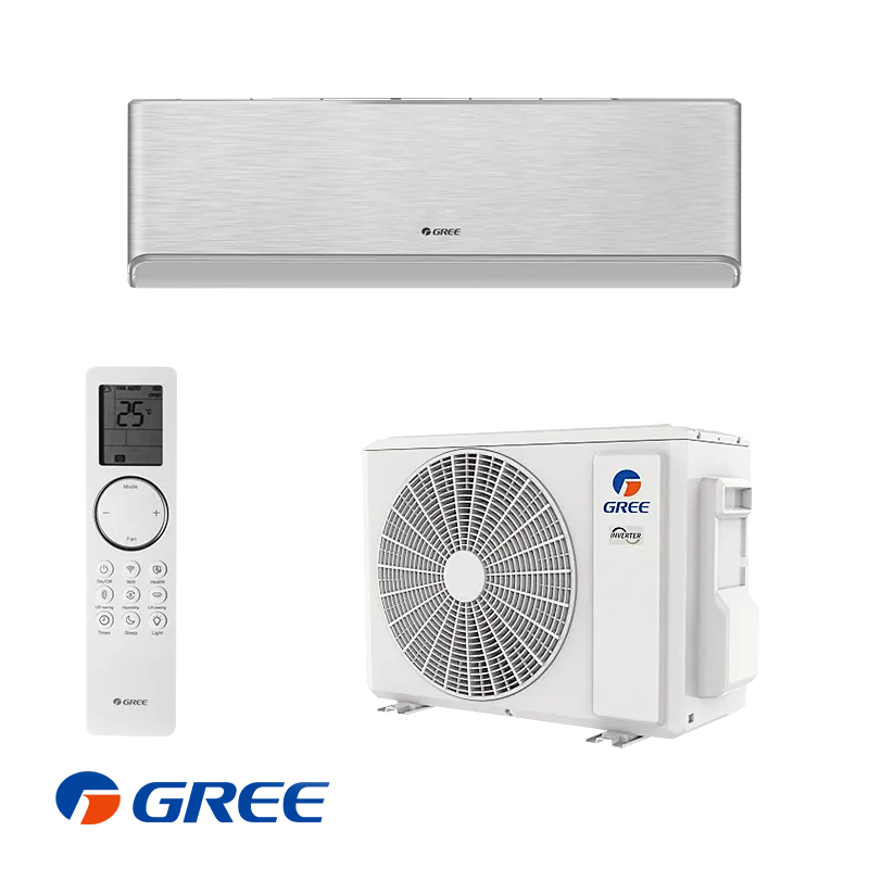 Инверторен климатик Gree Airy GWH09AVCXB-K6DNA1B - сребърен