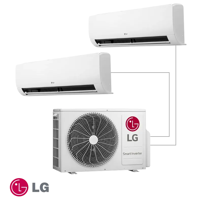LG мулти сплит система RM2U15.U18 + RMN09.NSJ + RMN09.NSJ