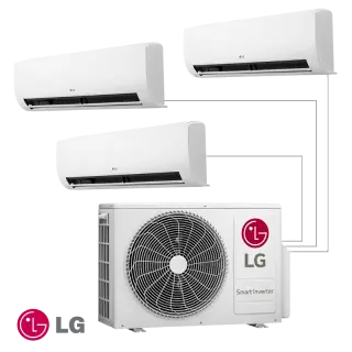 LG мулти сплит система RM3U19.U24 + RMN09.NSJ + RMN09.NSJ + RMN12.NSJ