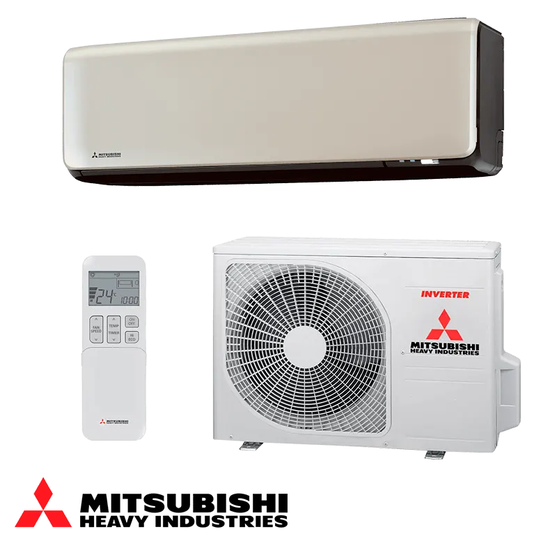Инверторен климатик Mitsubishi Heavy Industries Premium SRK 25 ZT-WFT + SRC 25 ZT-W - титаниев